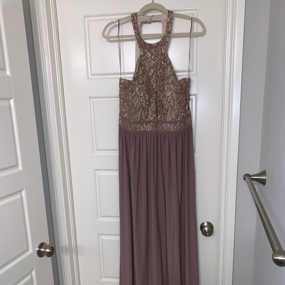 Nightway dress, mauve, size 18